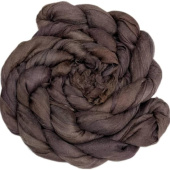 разреженный шелк ручного крашения - тауп (3 метра) ширина 90 см