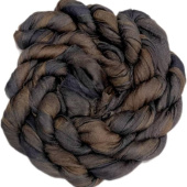 разреженный шелк ручного крашения - дым (3 метра) ширина 90 см